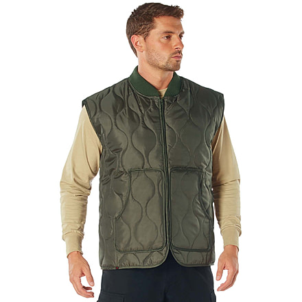 Rothco Quilted Woobie Vest - Mens, Olive Drab, Small, 10431-OliveDrab-S