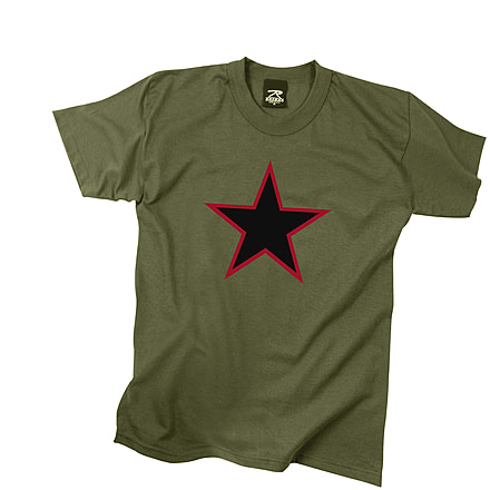 Rothco Red China Star T-Shirt, Small, 60303-S