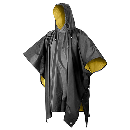Rothco Reversible PVC Ponchos, Black, 3632-Black