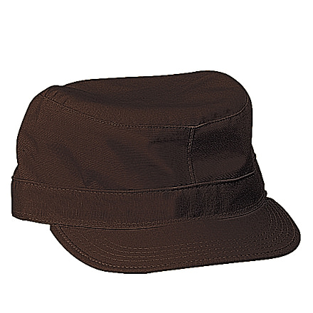 Rothco Rip-Stop Poly/Cotton Fatigue Cap, Brown, Small, 9481-Brown-S