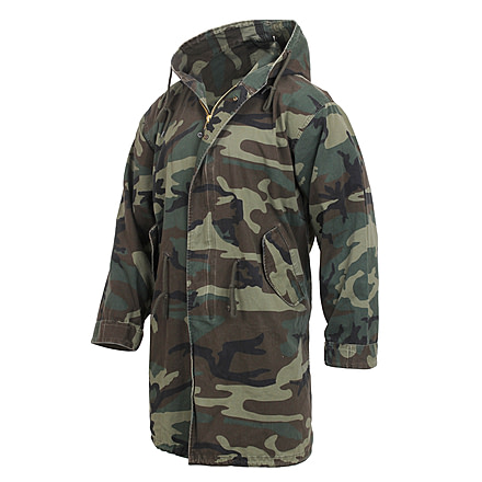 Rothco 's Vintage Camo M-51 Fishtail Parka, Woodland Camo, Small, 8952-WoodlandCamo-S