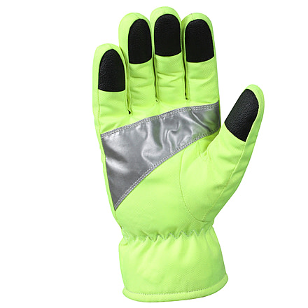 Rothco Safety Green Gloves With Reflective Tape, Small, 5487-S