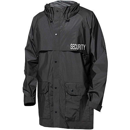 Rothco Security Nylon Rain Jacket - Mens, Black, 3XL, 2561-3XL