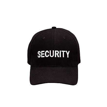 Rothco Security Supreme Low Profile Insignia Cap, Black/White, 9282-BlackWhite