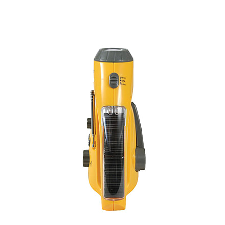 Rothco Solar/Wind Up Flashlight with Radio, 80003