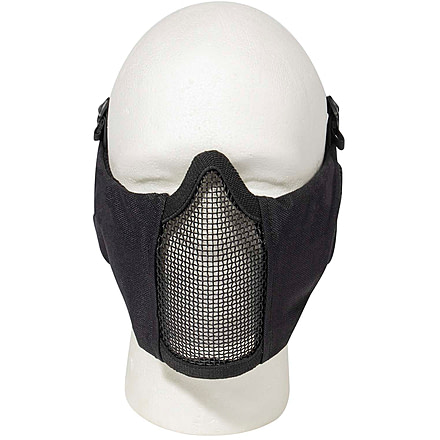 Rothco Steel Half Face Mask w/ Ear Guard, Black, 10857