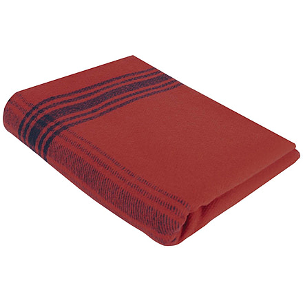 Rothco Striped Outdoor Wool Blanket, Red/Navy/Blue, 11095-RedNavyBlue