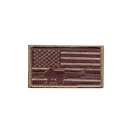 Rothco Subdued Flag &amp; Rifle Morale Patch, 72204