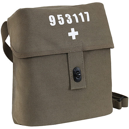 Rothco Swiss Military Canvas Shoulder Bag, Coyote Brown, 8111