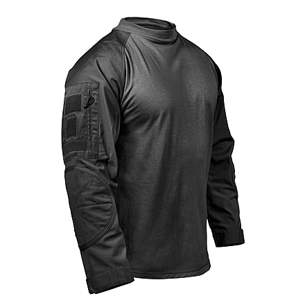 Rothco Tactical Airsoft Combat Shirt, Black, M, 45010-Black-M