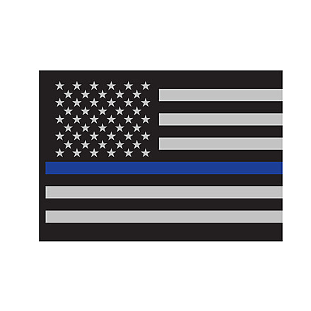 Rothco Thin Blue Line Flag Decal, 1293