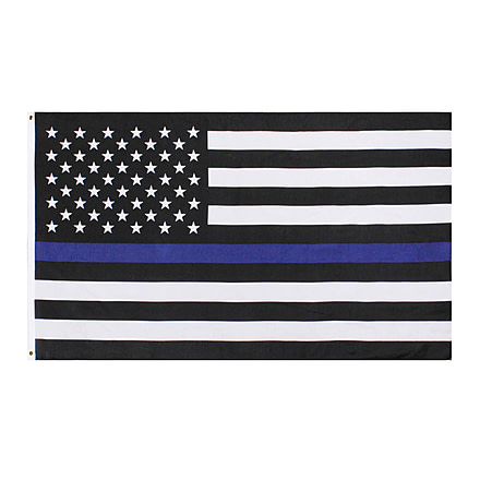 Rothco Thin Blue Line U.S. Flag, 3x5, 14455-3x5