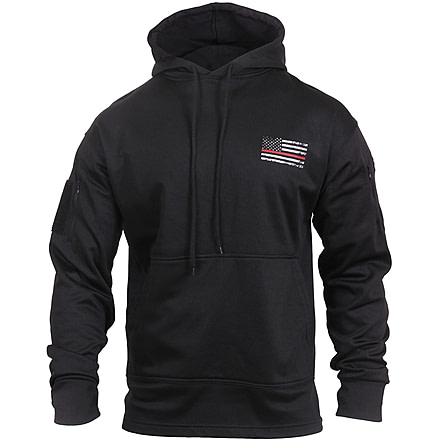 Rothco Thin Red Line Concealed Carry Hoodie, Small, 2066-S