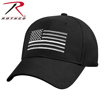 Rothco Thin White Line Flag Low Pro Cap, 7773