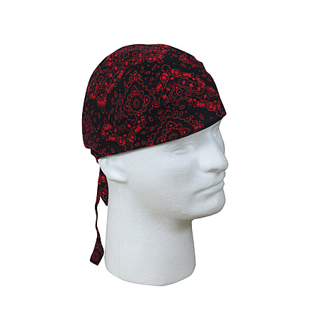 Rothco Trainmen Headwrap, Black/Red, 55186-BlackRed