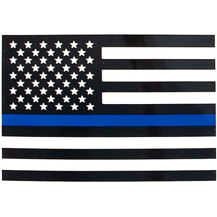 Rothco Transparent Thin Blue Line Flag Decal, Small, 12930-S