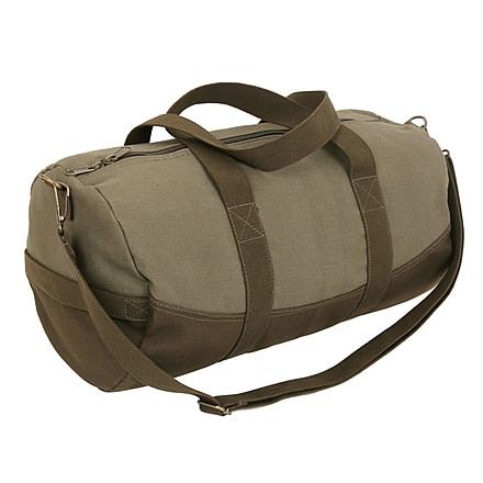 Rothco Two-Tone Canvas Duffle Bag With Brown Bottom, 2220