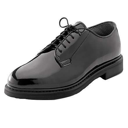Rothco Uniform Hi-Gloss Oxford Dress Shoe, 10.5, Wide, 5055-10.5-Wide