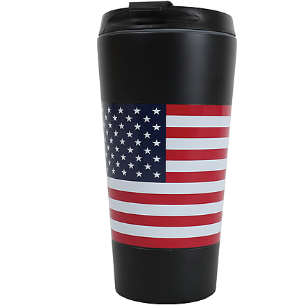 Rothco US Flag Travel Cup, Black/Flag, 1288