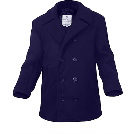 Rothco US Navy Type Pea Coat, Navy Blue, 3XL, 7271-NavyBlue-3XL