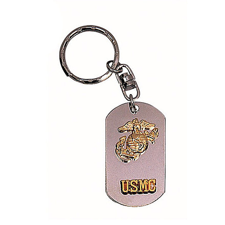 Rothco USMC Dog Tag Key Chain, 4782