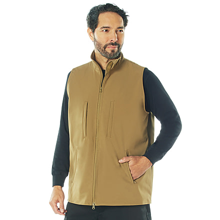 Rothco V2 Concealed Carry Soft Shell Vest, Coyote Brown, 3XL, 86557-CoyoteBrown-3XL