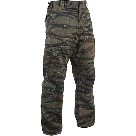Rothco Vintage Camo Paratrooper Fatigue Pants, Tiger Stripe Camo, Small, 2710-TigerStripeCamo-S
