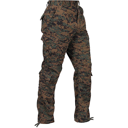 Rothco Vintage Camo Paratrooper Fatigue Pants, Woodland Digital Camo, Extra Large, 2366-WoodlandDigitalCamo-XL