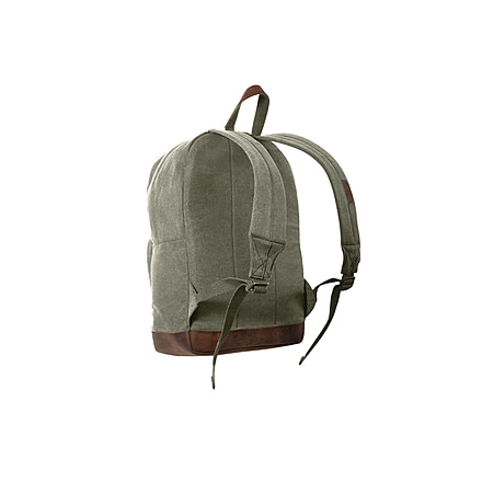 Rothco Vintage Canvas Teardrop Backpack With Leather Accents, Olive Drab, 9666-OliveDrab