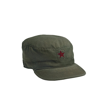 Rothco Vintage Fatigue Cap w/ Red Star, Small, 4518-S