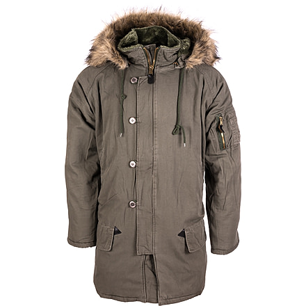 Rothco Vintage N-3B Parka, Olive Drab, M, 9467-OliveDrab-M
