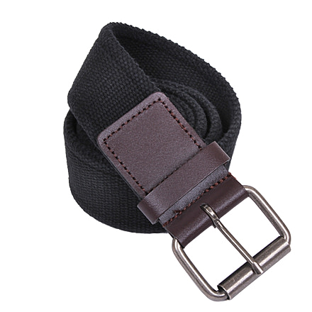 Rothco Vintage Single Prong Web Belt With Leather Accents, Small, 4371-S