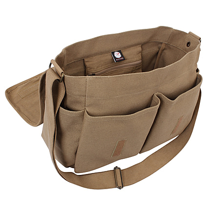 Rothco Vintage Unwashed Canvas Messenger Bag, Coyote Brown, 9751-CoyoteBrown