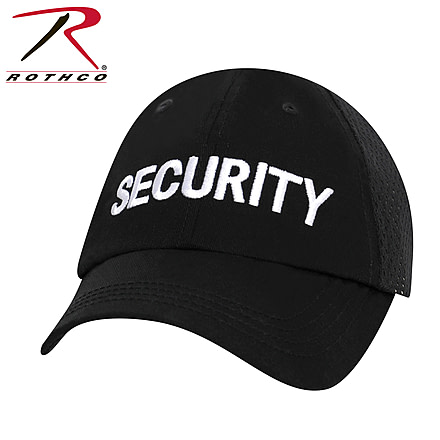 Rothco Security Mesh Back Tactical Cap, Black, 3517