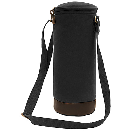 Rothco Waxed Canvas Wine Carrier Tote Bag, Black, 81460-Black