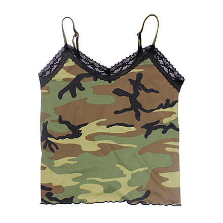Rothco Womens Lace Trimmed Camo Camisole, Extra Small, 5490-XS