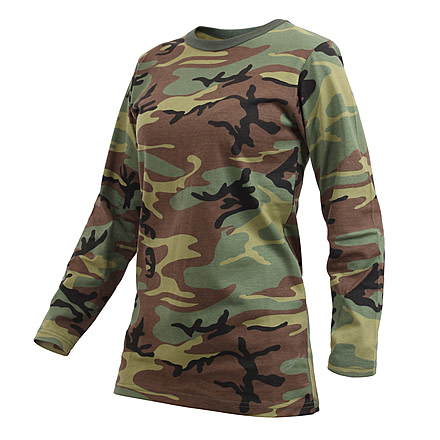 Rothco Womens Long Sleeve Camo T-Shirt, XL, 3678-XL