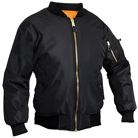 Rothco MA-1 Flight Jacket - Womens, Black, Medium, 7313-M