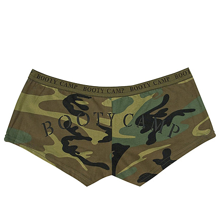 Rothco Woodland Camo Booty Camp Booty Shorts - Women's, Extra Small, Camo, 3476-601