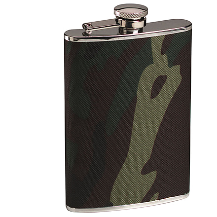 Rothco Woodland Camo Stainless Steel Camo Flask, 651