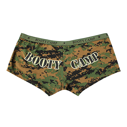 Rothco Woodland Digital Booty Camp Booty Shorts &amp; Tank Top, Extra Small, 3977-Bottom-XS