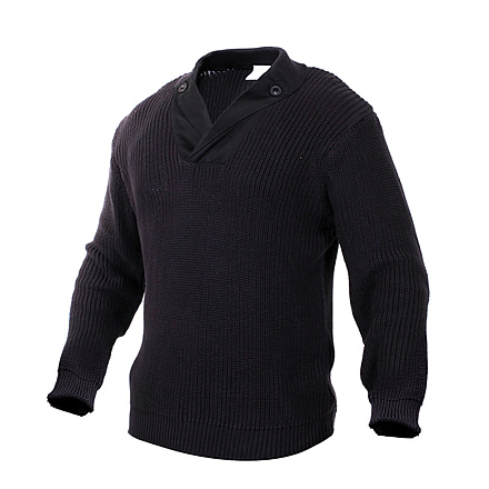 Rothco WWII Vintage Mechanics Sweater, Black, L, 55349-Black-L