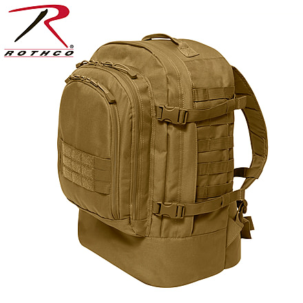 Rothco Skirmish 3 Day Assault Backpack, Coyote Brown, 2640-CoyoteBrown