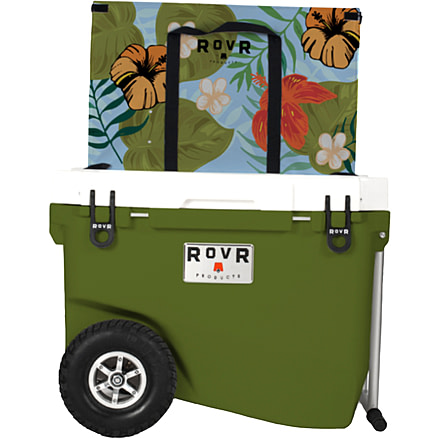 RovR Products RollR 60 Cooler w/ Wagon Bin, Aloha, 854404008847