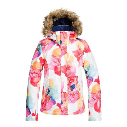 Roxy Jet Ski Jacket - Womens, Aquarel Flowers, Small, ERJTJ03205-WBB7-S