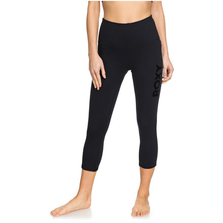 Roxy Lonely Baby Capri Sports Leggings - Womens, Anthracite, Large, ERJWP03028-KVJ0-L