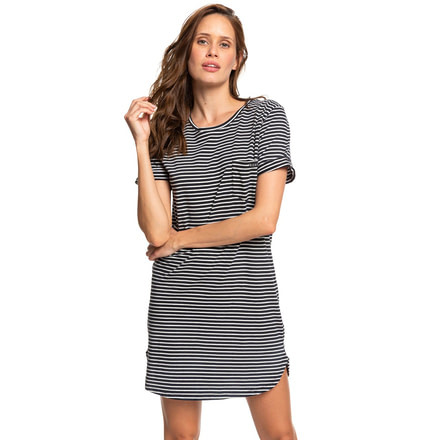 Roxy Walking Alone Dress - Womens, Anthracite Re Marina Stripes, Large, ERJKD03265-XKWK-L