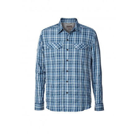 Royal Robbins Bug Barrier Ultra Light Mens Long Sleeve Shirt, Bluestone, S, 42386-BLUE STONE-S