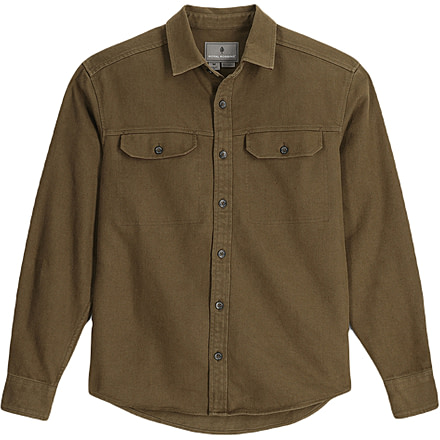Royal Robbins Clouds Rest Hemp Long SLeeve - Mens, Dark Olive Heather, Medium, Y12600123-319RR-M