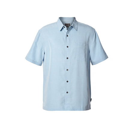 Royal Robbins Desert Pucker Dry Men's Short Sleeve Shirt, Winter Sky, S 71200-WINTER SKY-S
